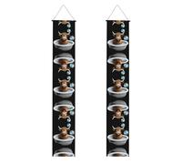 LLKGOT Highland mucca bambino prendere un bagno foto portico banner laurea decorazione parete, adatto per interni ed esterni 30,5 x 180 ' '