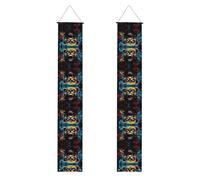 LLKGOT Immagine orso a bocca aperta Portico banner laurea decorazione parete, adatto per interni ed esterni 12 ''x71' '