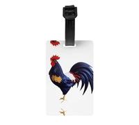 LLKGOT Le bellissime etichette per bagagli con immagine di gallo e le etichette per borse da viaggio sono adatte sia per uomini che per donne per prevenire i bagagli