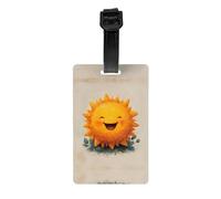 LLKGOT Le etichette per bagagli e le etichette per borse da viaggio con immagine sorridente Little Sun sono adatte sia per uomini che per donne per prevenire i bagagli