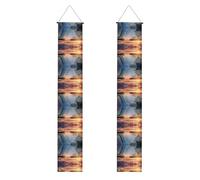 LLKGOT Magnifica immagine cascate portico banner laurea decorazione parete, adatto per interni ed esterni 12 ''x71' '