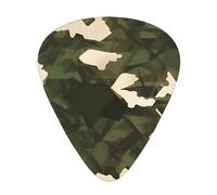 LLKGOT Plettro mimetico militare per chitarra, 12 pezzi, con tre combinazioni di plettri di spessore, adatto per basso e ukulele