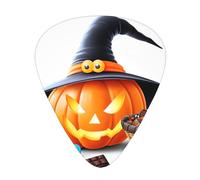 LLKGOT Pumpkin Candy Picture - Plettro per chitarra, 12 pezzi, con tre combinazioni di plettri di spessore, adatto per basso e ukulele