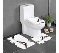 LLKGOT Set di 3 tappeti da bagno con stampa aquila nel cielo, set di tappeti da bagno antiscivolo, facili da pulire e mantenere, bloccano l'umidità e durevoli