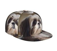 LLKGOT Shih Tzu Dog Picture - Berretto da baseball per adulti, adatto sia per uomini che per donne, taglia classica regolabile, nero
