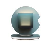 LLKGOT Sottobicchieri minimalisti dell'automobile del modello quadrato 2 cuscinetti ceramici assorbenti anti slittamento della bevanda, decorazioni dell'automobile