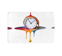 LLKGOT Tappetino antiscivolo Il motivo del tempo che passa per interni ed esterni, adatto per ingressi camera da letto e bagno, 40,6 x 61 cm