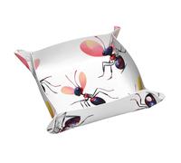 Llkgot Vassoio di stoccaggio in pelle con stampa astratta di formica piccola qualità PVC vassoio in pelle double-face per una comoda conservazione e organizzazione