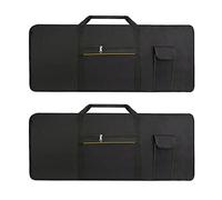 LLKOZN 2X Portatile 61 Elettronica Pianoforte Tastiera Apparizione Solista Borsa Portatile Borsa di Stoccaggio 600D Tessuto