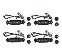 LLKOZN 4 x pre-cablato 6 corde una bobina Pickup Collection Strap con Volume e Sound Power Connection