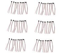 LLKOZN 60 microfoni a condensatore elettrico 4 mm x 2 mm per PC telefono MP3 MP4