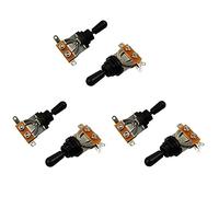 LLKOZN Chitarra a 3 vie Acquisitore di argilla a scelta breve per il suono acquirente selezione Lp accessori per chitarra elettrica, e nero (Un pacchetto di 4 pezzi)