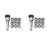 LLKOZN Set di 20 pinze ER32 2/4/6/8/10/12/16/18/20 mm + MT3 ER32 pinza mandrino Morse supporto