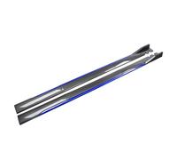 LLL6zzzK Auto Minigonne Laterali per BMW 1 Series Hatchback (F70) 2024 2025,Auto AntiGraffio Anti Collisione Pedane Laterali Estensioni Protezione Accessori,B-Carbon Look-Blue