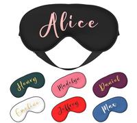 LLLGSH Mascherina per Gli Occhi Personalizzata per Dormire, Maschera per Occhi Double Face Personalizzata, Maschera per Gli Occhi Morbida Personalizzata Carica la Tua Immagine/Testo, per Uomini Donne