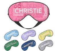 LLLGSH Mascherina per Gli Occhi Personalizzata per Dormire, Maschera per Occhi Double Face Personalizzata, Maschera per Gli Occhi Morbida Personalizzata Carica la Tua Immagine/Testo, per Uomini Donne