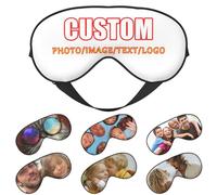 LLLGSH Mascherina per Gli Occhi Personalizzata per Dormire, Maschera per Occhi Double Face Personalizzata, Maschera per Gli Occhi Morbida Personalizzata Carica la Tua Immagine/Testo, per Uomini Donne