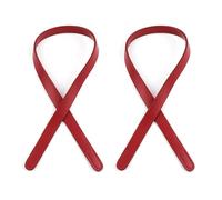 LLLmhuaa 25 "Tracolla Tracolla Tote Maniglia Tinta Unita Cintura In Pelle PU Sostituzione Borsa Borsa Accessorio Artigianale 2 pz Accessori Unici per Borsa, Rosso