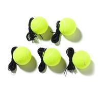 LLLmhuaa 5 palline da tennis professionali per principianti con corda elastica per pratica e strumento di ricambio per allenamento in interni ed esterni