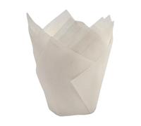LLLmhuaa 50 pirottini sofisticati a forma di tulipani per muffin, a prova di unto, per pasticceria, Natale, matrimonio, festa di compleanno