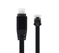 LLLmhuaa Convertitore adattatore Ethernet RJ45 di tipo C portatile Soluzione di connessione di rete stabile per il lavoro di streaming di gioco USO Adattatore Ethernet di tipo C per laptop