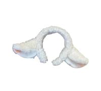 LLLmhuaa Fascia per Capelli Morbida a Forma di Agnello con Orecchie di Peluche a Forma di Animale Cerchietto per Capelli per Lavare Il Viso Fasce per Capelli con Animali Costume da Cartone Animato
