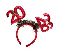 LLLmhuaa Ghirlande scintillanti 2026 Fasce per capelli di Capodanno con numero imbottito accessorio per capelli comodo per festival evento celebrazione