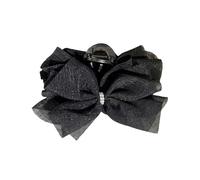 LLLmhuaa Grandi fiocchi per capelli semplice fiocco clip clip dolce donna fascia accessori moda accessorio versatile pizzo archi capelli, Misura unica, come descritto