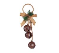 LLLmhuaa JingleBells Cluster Vintage Handmade Natale Hanging Mix Decorazione Campane su Corda Ghirlande di Natale