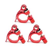 LLLmhuaa Morsetti per sellini per bicicletta, 3 pezzi, reggisella per bicicletta, rapido da montagna, piegato, a sgancio rapido, morsetti per sellino