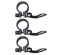 LLLmhuaa Morsetti per sellini per bicicletta, 3 pezzi, reggisella per bicicletta, rapido da montagna, piegato, a sgancio rapido, morsetti per sellino