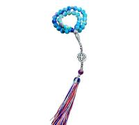 LLLmhuaa Perline da preghiera braccialetto religioso da polso religioso accessorio religioso struttura in vetro adatto per ornamenti da appendere tutti i giorni, Misura unica, come descritto