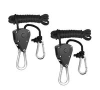 LLLmhuaa Pulegge pesanti regolate Gancio per corda Cricchetti interni rinforzati per lampade in crescita Cricchetto per gancio per corda pesante a prova di allentamento