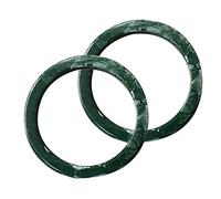 LLLucky Manico per Borsa in Resina con Design ad Anello 2 Pezzi per Manici per Borse Che Fanno Sostituzione Fai da Te Verde