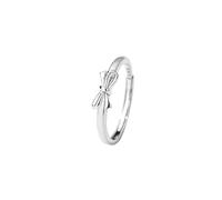 Lllunimon Anelli a forma di fiocco dolce per donne, anello delicato a fiocco per donne, design di anello a nodo mini, regalo per lei gioielli per San Valentino