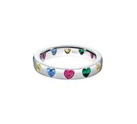 Lllunimon Anello d'amore turchese trifoglio d'argento S925 da donna porta buona fortuna anello di gioielli da indossare ogni giorno regalo,D,Size 7
