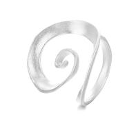 Lllunimon Anello Regolabile in Argento Sterling a Spirale Irregolare e Cavo, Gioiello Quotidiano Artistico Minimalista, Regalo per Mamma/Fidanzata/Sorelle, Adatto all'Uso Quotidiano