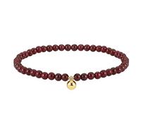 Lllunimon Bracciale alla caviglia granato naturale vintage 925 Sterling Silver Cavigliere Gioielli di cristallo Healing Power Energy Gifts per le donne,Rosso