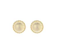 Lllunimon Brushed Ball S925 Orecchini in argento sterling Gioielli ispirati cosmici Elegante e semplice stile di texture vintage da indossare tutti i giorni un regalo per lei,D'oro,Medium