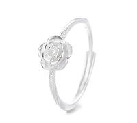 Lllunimon Camelia S925 Anello In Argento Elegante Fiore Forma Gioielli Alla Moda Francese Gioielli Da Indossare Ogni Giorno Un regalo per lei