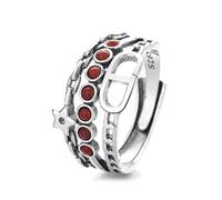 Lllunimon Catena Stella Nan Hong S925 Anello In Argento Cyberpunk Ispirato Gioielli Fresco Ribelle Stile Quotidiano Indossare Un regalo per lei