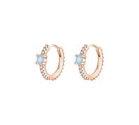 Lllunimon Delicati orecchini di zirconi 925 argento sterling orecchini da donna gioielli ispirati al chiaro di luna orecchini di tutti i giorni un regalo per lei,D'oro