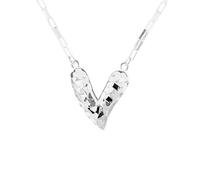 Lllunimon Irregular Love S925 collana in argento sterling ghiaccio tritato texture ciondolo stile elegante e semplice Regali da indossare tutti i giorni per lei