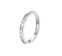 Lllunimon L'anello in argento S925 con motivo a stella può essere indossato con gioielli in moissanite Stile minimalista ed elegante Regali da indossare tutti i giorni per lei,A