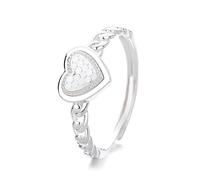 Lllunimon Laser Love Chain S925 Anello d'argento Francese Gioielli romantici Gioielli placcati in oro Indossare tutti i giorni Un regalo per lei,Argento