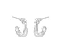 Lllunimon Linea annodata Orecchini in argento sterling S925 gioielli minimalisti a forma di U elegante stile retrò Regali da indossare tutti i giorni per lei
