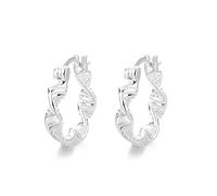 Lllunimon Mobius Striped S925 orecchini in argento sterling modello irregolare gioielli stile elegante e semplice Regali da indossare tutti i giorni per lei