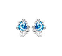 Lllunimon Orecchini a farfalla di cristallo Orecchini da donna in argento sterling 925 Elegante Fata Gioielli da indossare tutti i giorni Regalo per lei