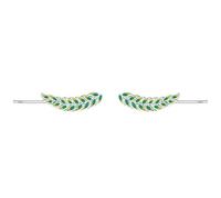 Lllunimon Orecchini a foglia smaltati Orecchini da donna in argento sterling 925 Eleganti gioielli ispirati alla natura Orecchini di tutti i giorni Un regalo per lei