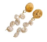 Lllunimon Orecchini a Perla Barocca per Donna Orecchini Tassel Fatti a Mano Orecchini a Perno in Argento Sterling 925 Gioielli alla Moda Regalo per Fidanzata Moglie